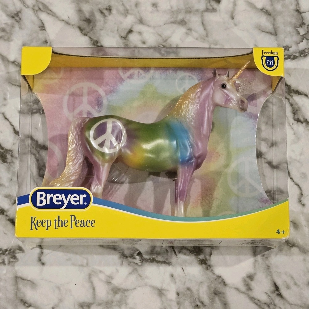Breyer Keep The Peace Unicorn Freedom Series 1:12 Scale Horse NIB